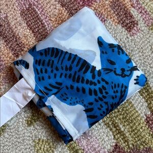 IKEA NWT SKYNKE Crazy Blue Cat reusable tote